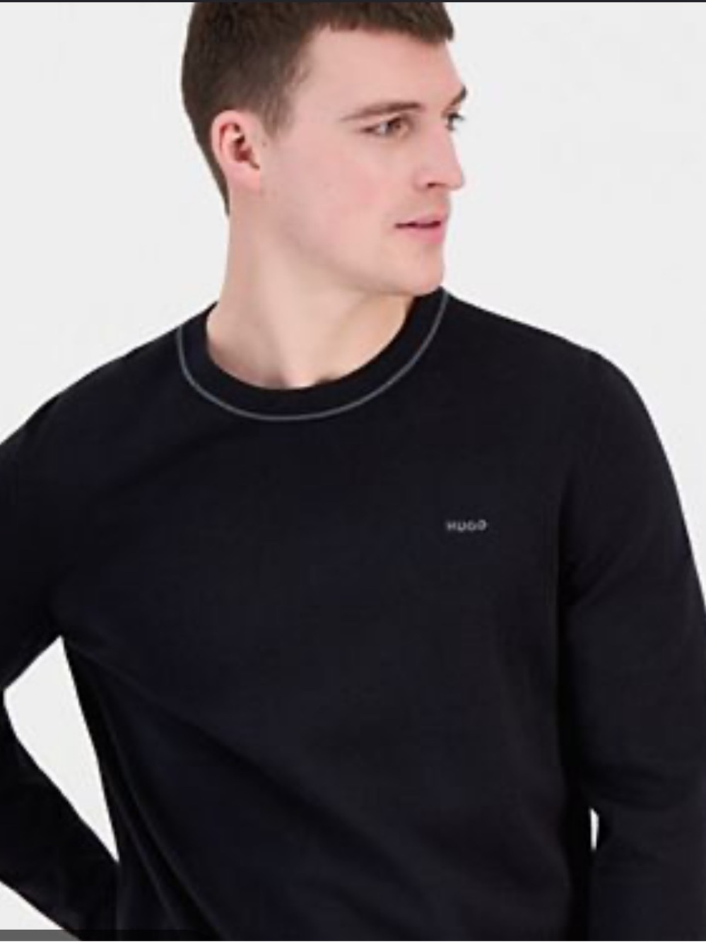 Hugo Boss Men's Black Crewneck Sweater Size Large